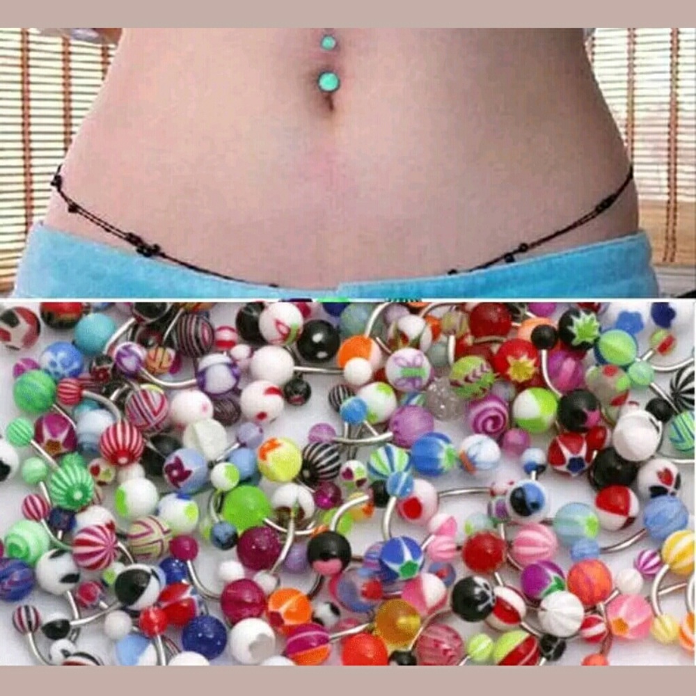 10 piece belly ring lot